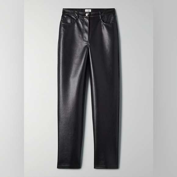 Vegan Leather Pants - Picture 1 of 4